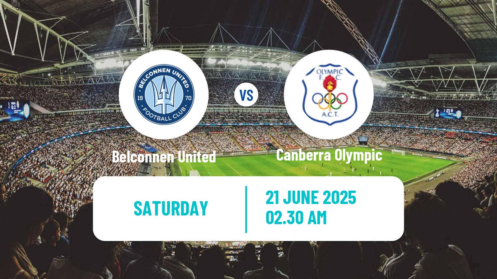 Soccer Australian Capital Premier League Belconnen United - Canberra Olympic