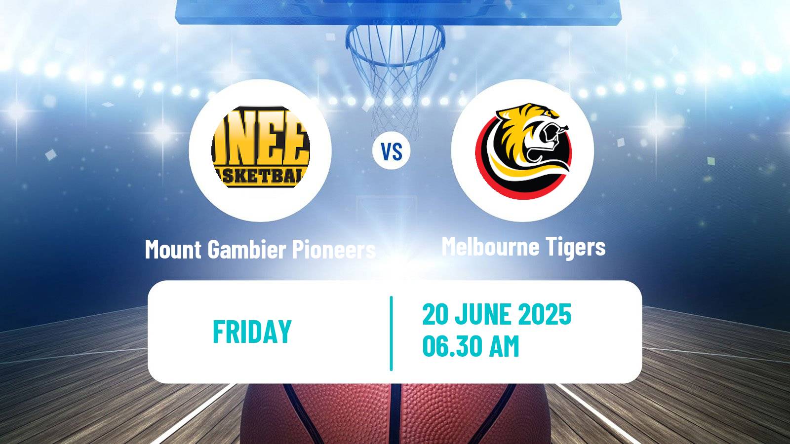 Basketball Australian NBL1 South Mount Gambier Pioneers - Melbourne Tigers