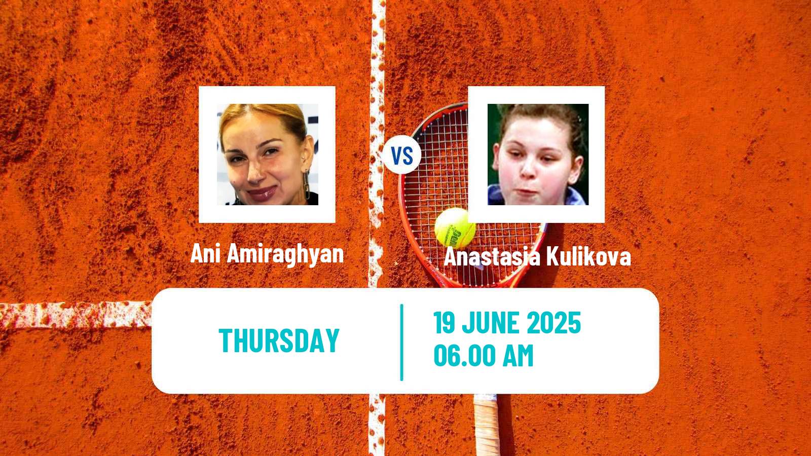 Tennis WTA Billie Jean King Cup Group III Ani Amiraghyan - Anastasia Kulikova