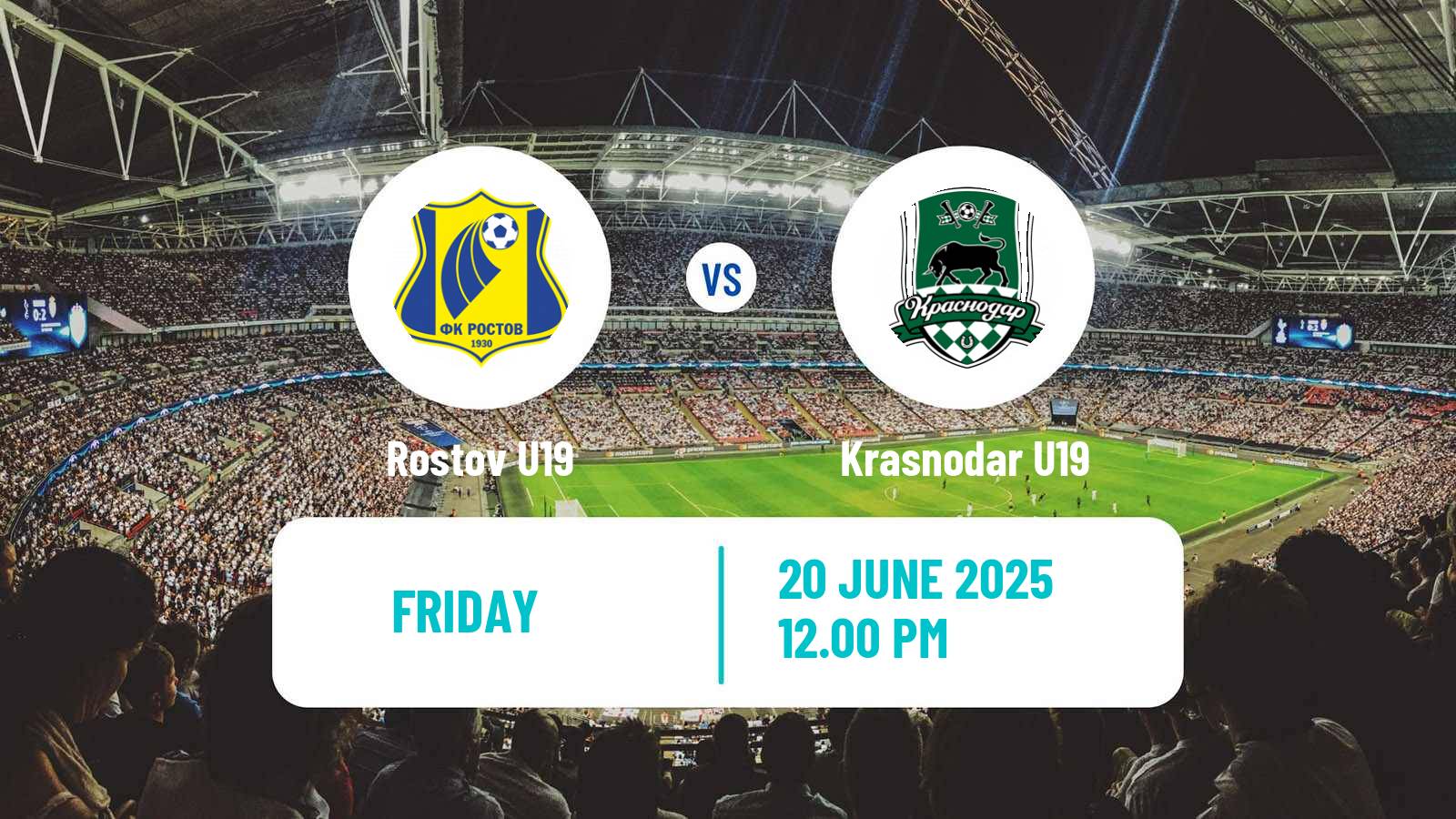 Soccer Russian Youth League Rostov U19 - Krasnodar U19