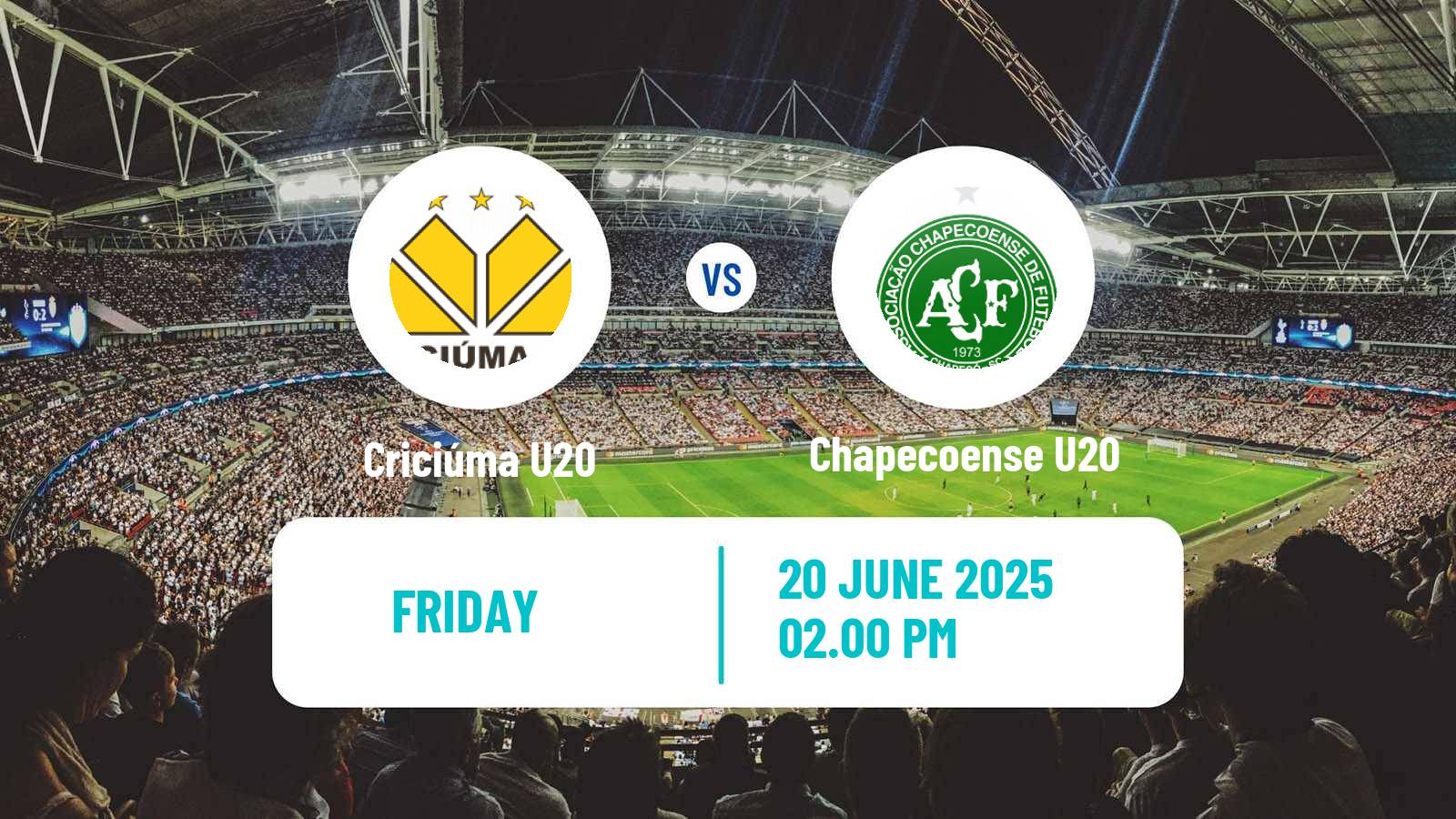 Soccer Brazilian Catarinense U20 Criciúma U20 - Chapecoense U20