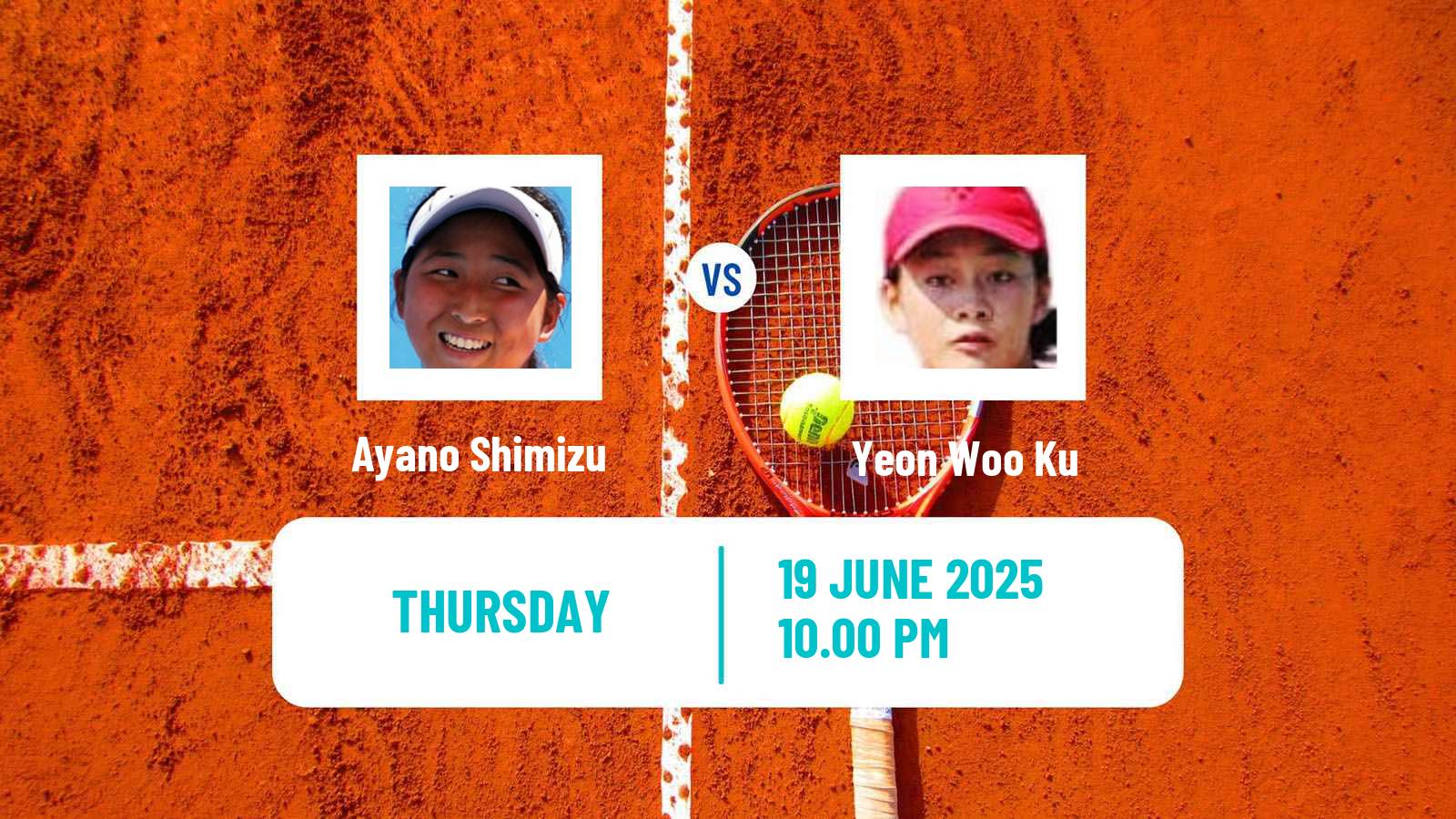 Tennis ITF W35 Taipei Women Ayano Shimizu - Yeon Woo Ku