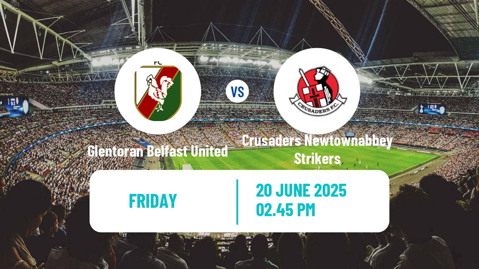 Soccer Northern Irish Premiership Women Glentoran Belfast United - Crusaders Newtownabbey Strikers