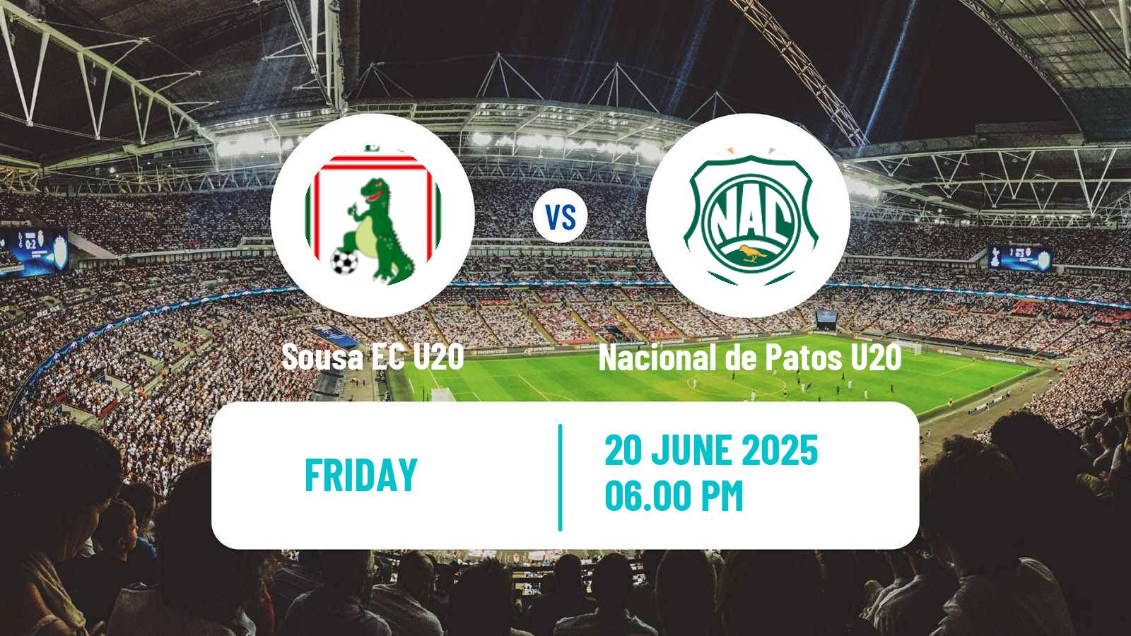 Soccer Brazilian Paraibano U20 Sousa U20 - Nacional de Patos U20