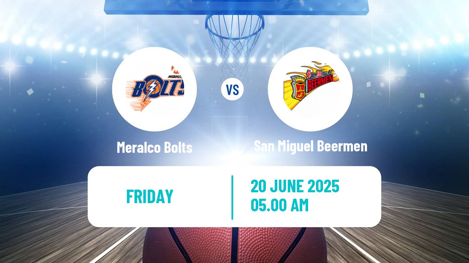Basketball Philippines Cup Meralco Bolts - San Miguel Beermen