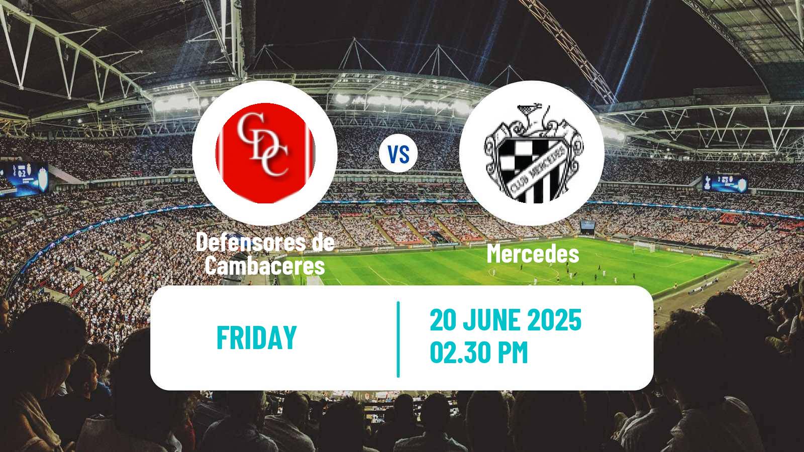 Soccer Argentinian Primera C Defensores de Cambaceres - Mercedes