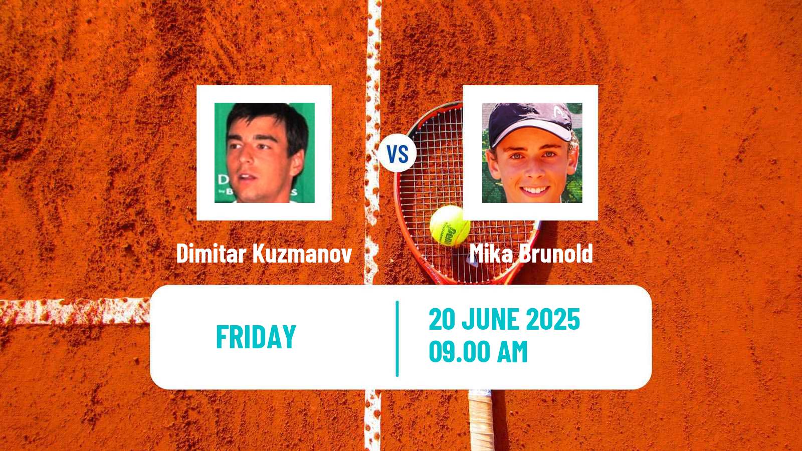 Tennis Royan Challenger Men Dimitar Kuzmanov - Mika Brunold