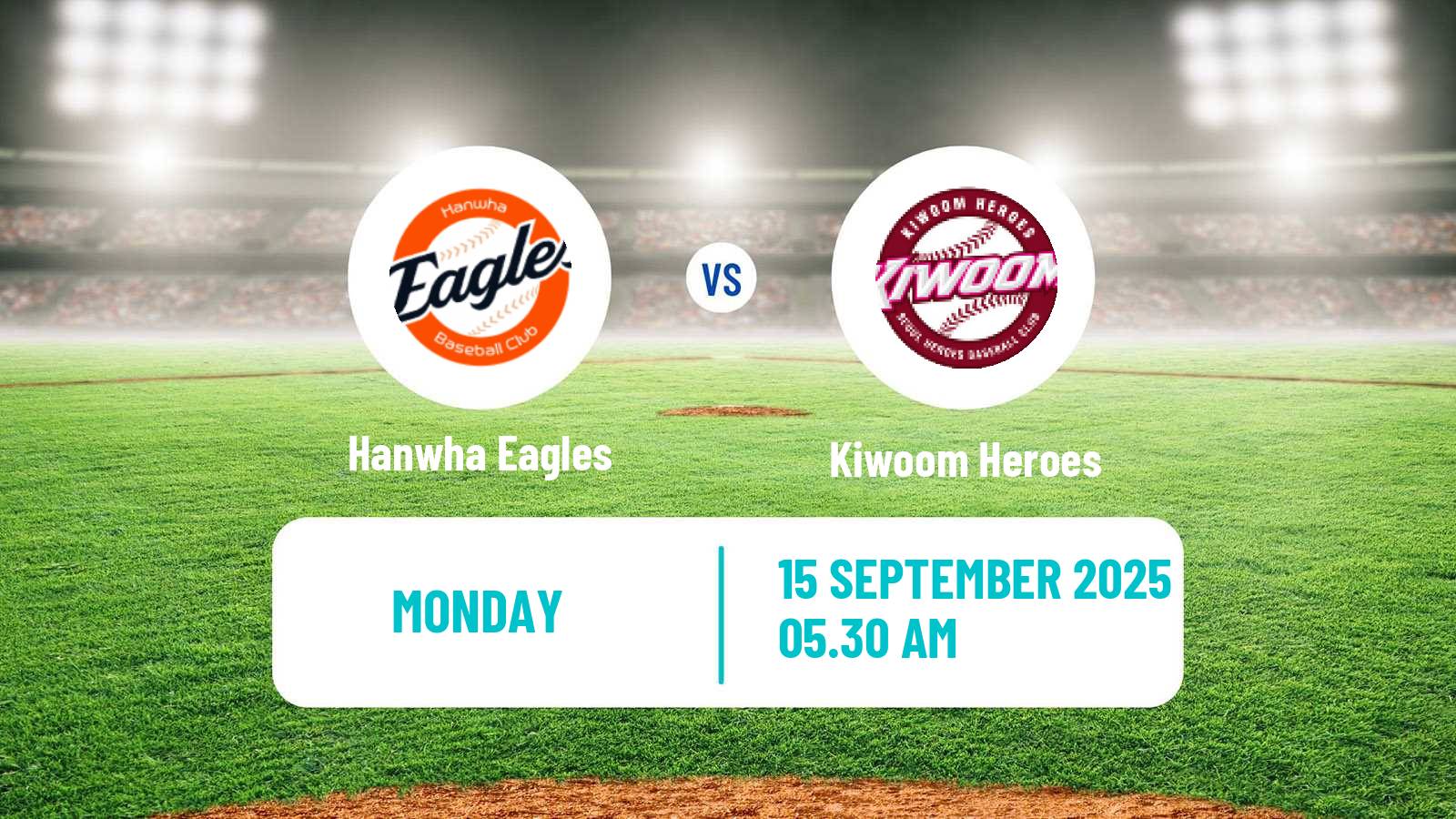 Baseball KBO Hanwha Eagles - Kiwoom Heroes