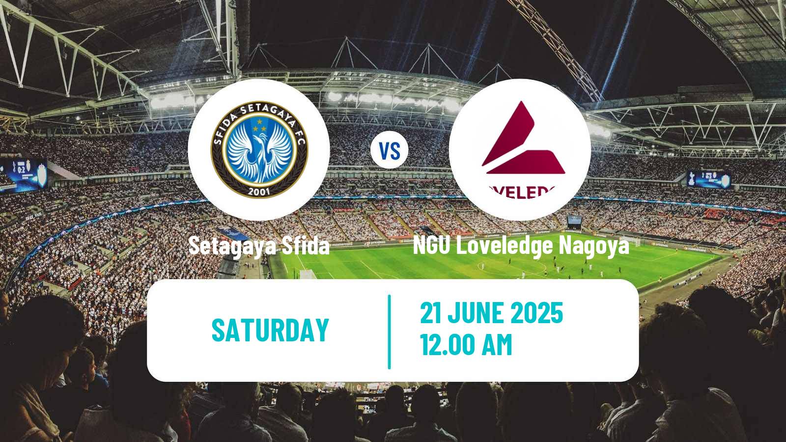Soccer Japan Nadeshiko League Women Setagaya Sfida - NGU Loveledge Nagoya