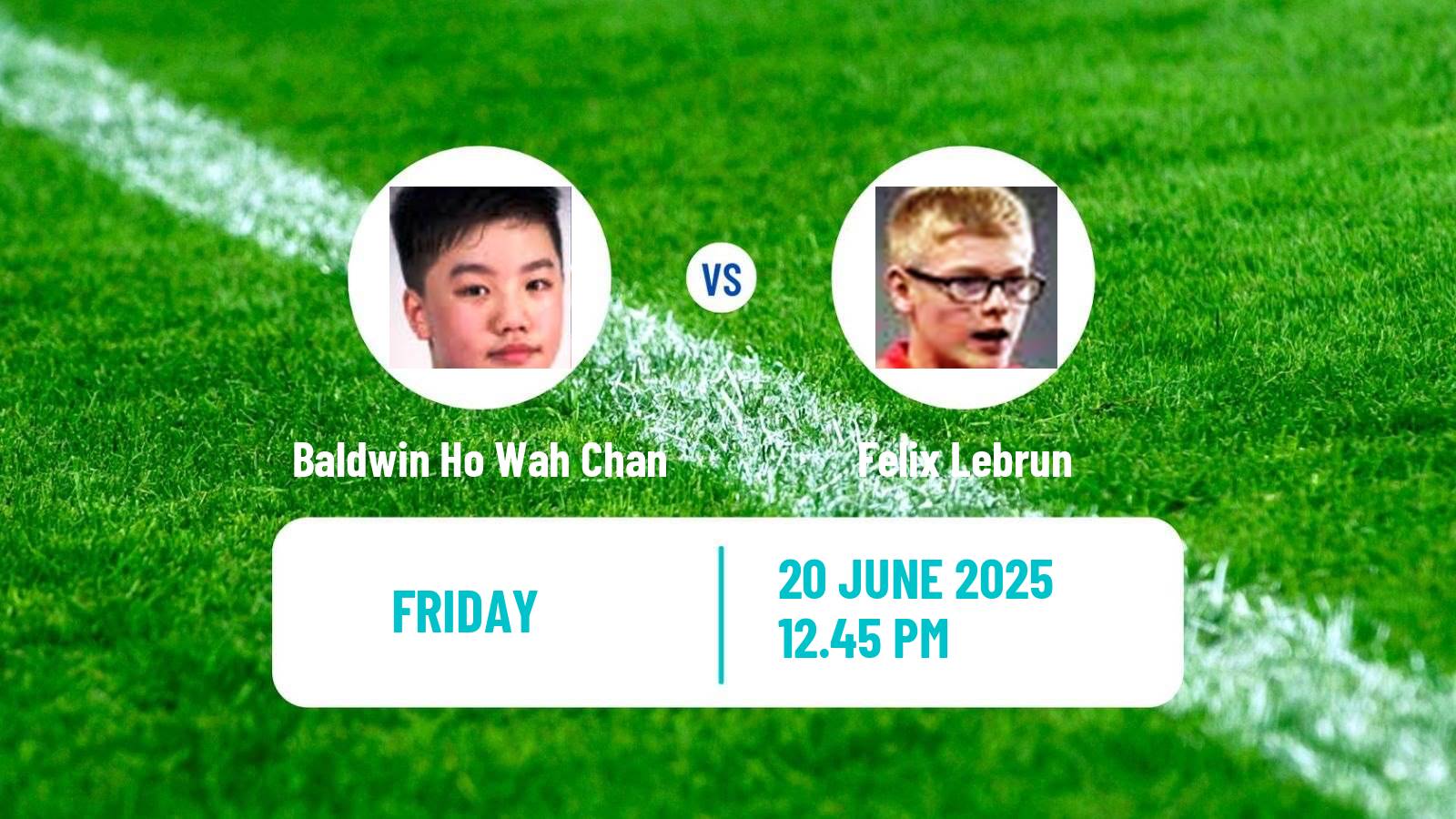 Table tennis Wtt Star Contender Ljubljana Men Baldwin Ho Wah Chan - Felix Lebrun