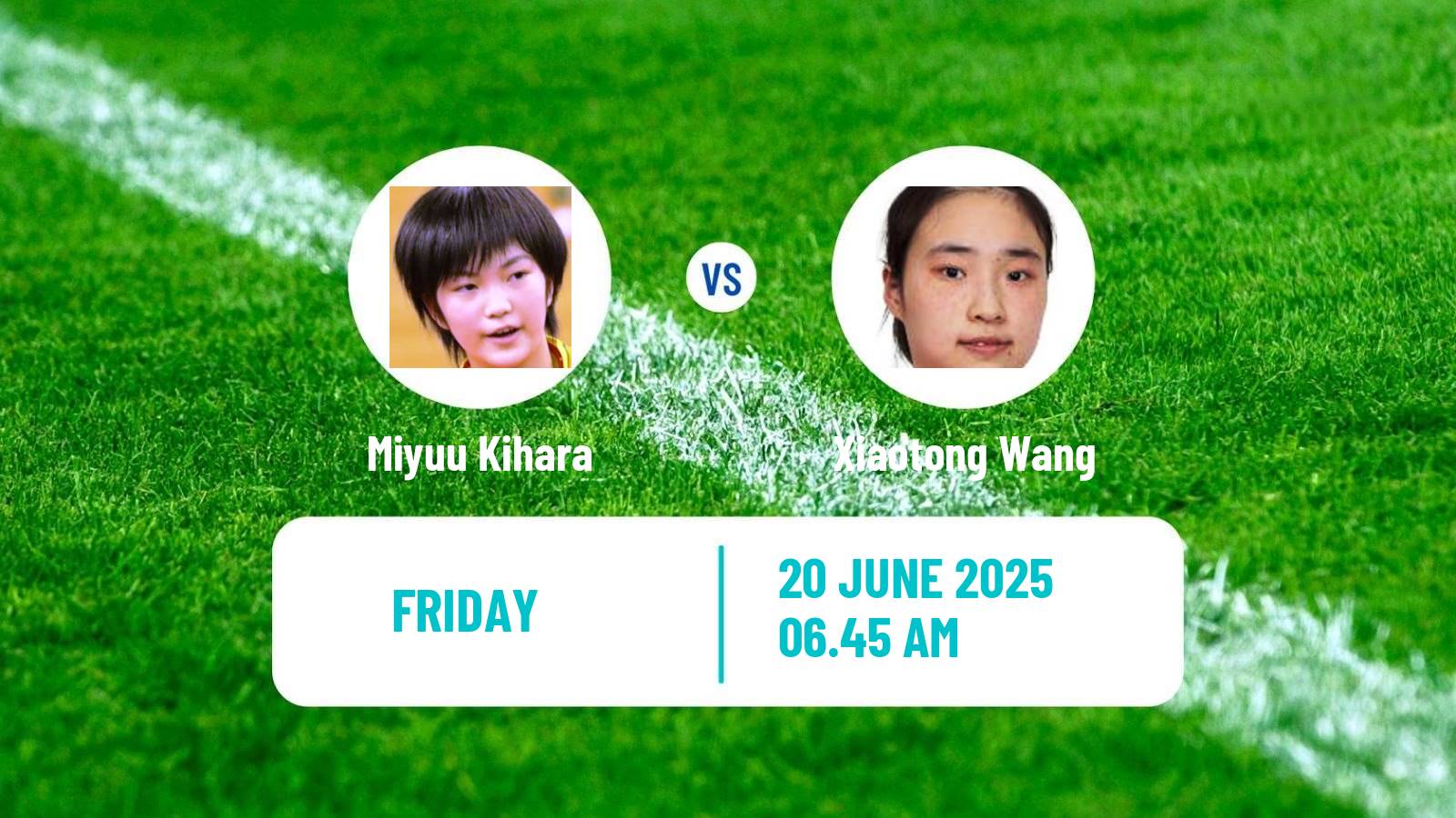 Table tennis Wtt Star Contender Ljubljana Women Miyuu Kihara - Xiaotong Wang