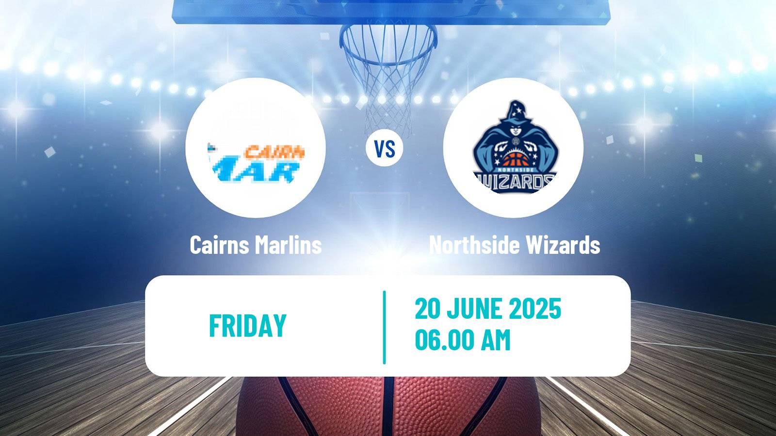 Basketball Australian NBL1 North Cairns Marlins - Northside Wizards