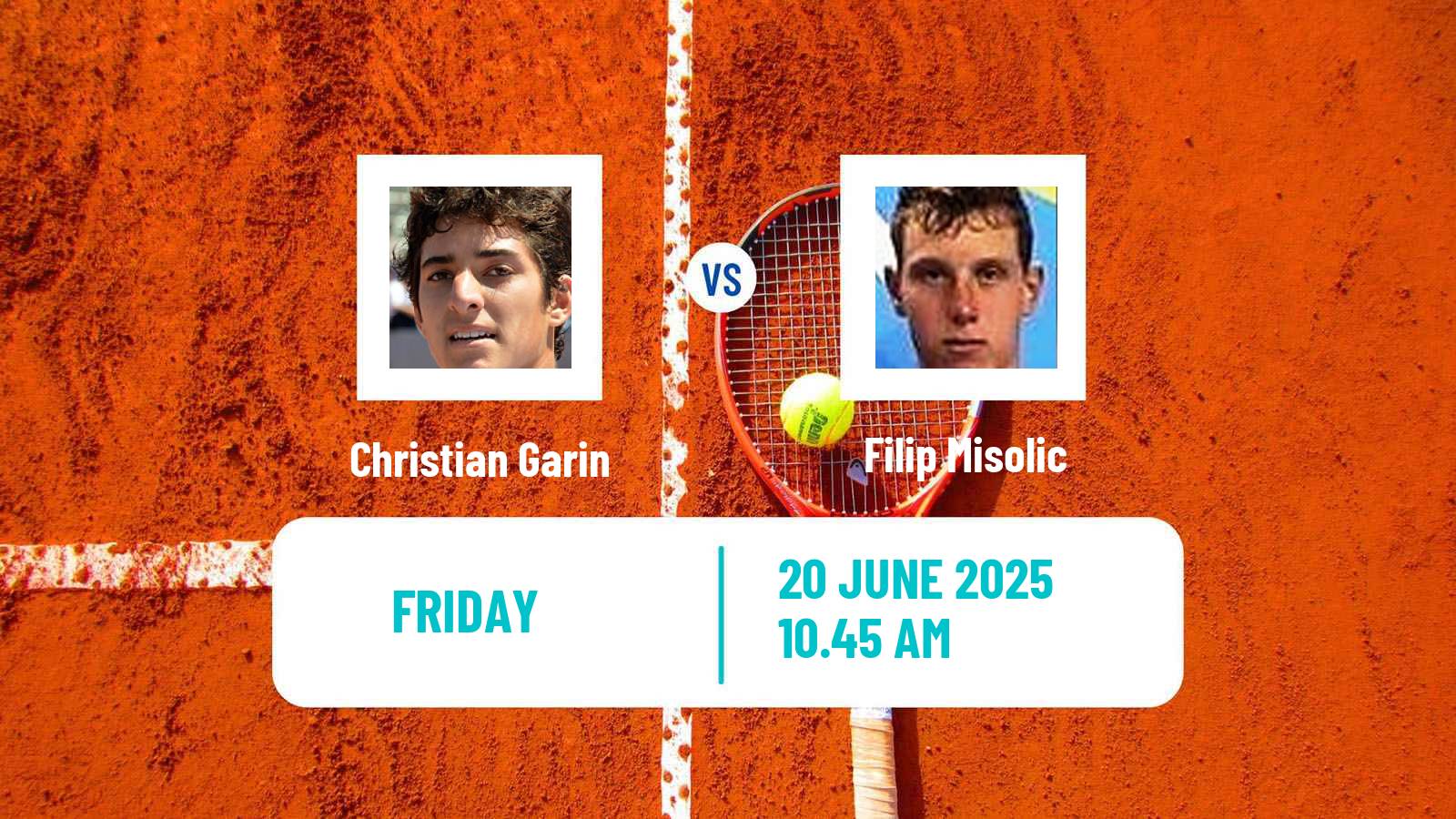 Tennis Poznan Challenger Men Christian Garin - Filip Misolic