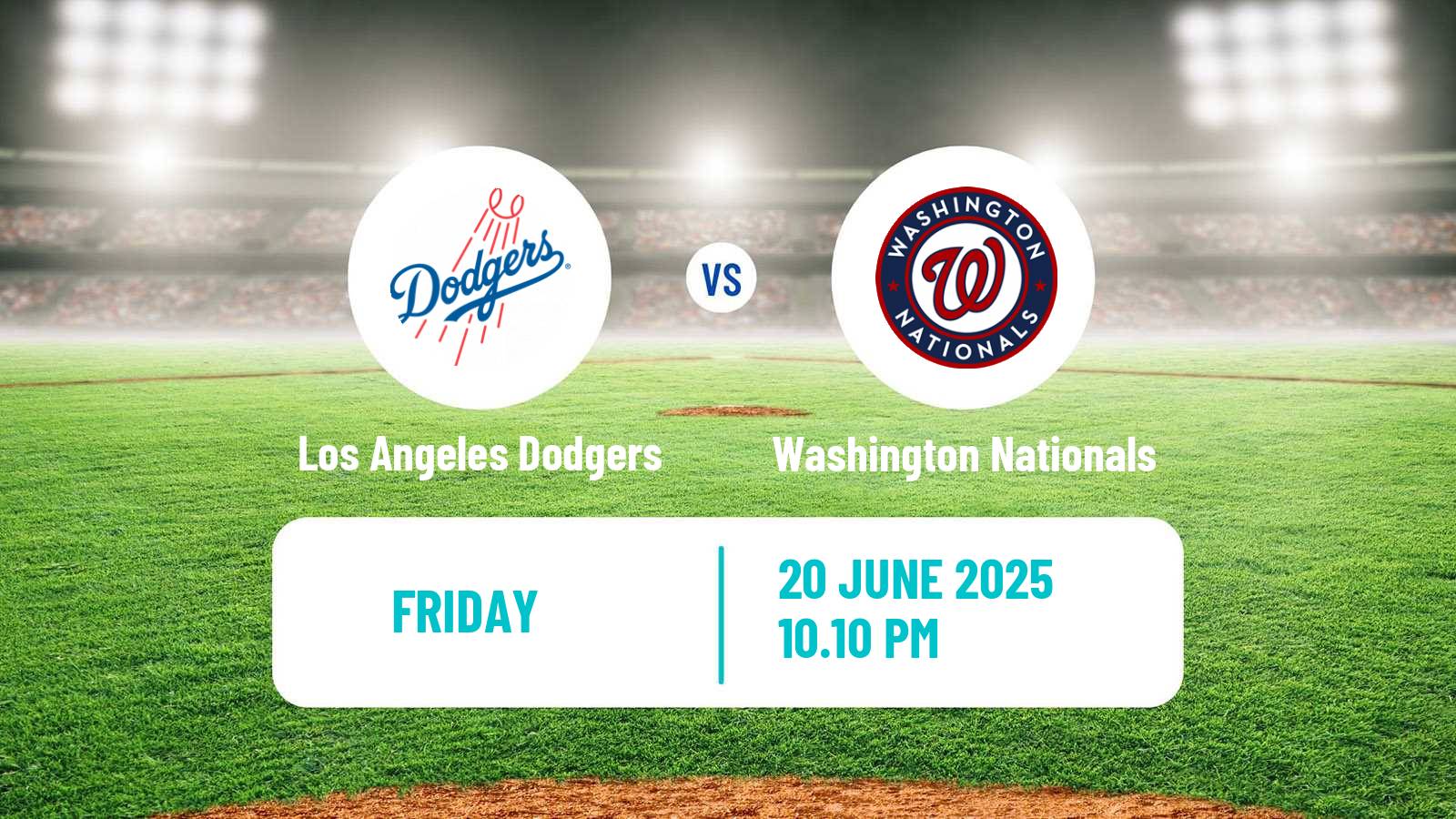 Baseball MLB Los Angeles Dodgers - Washington Nationals