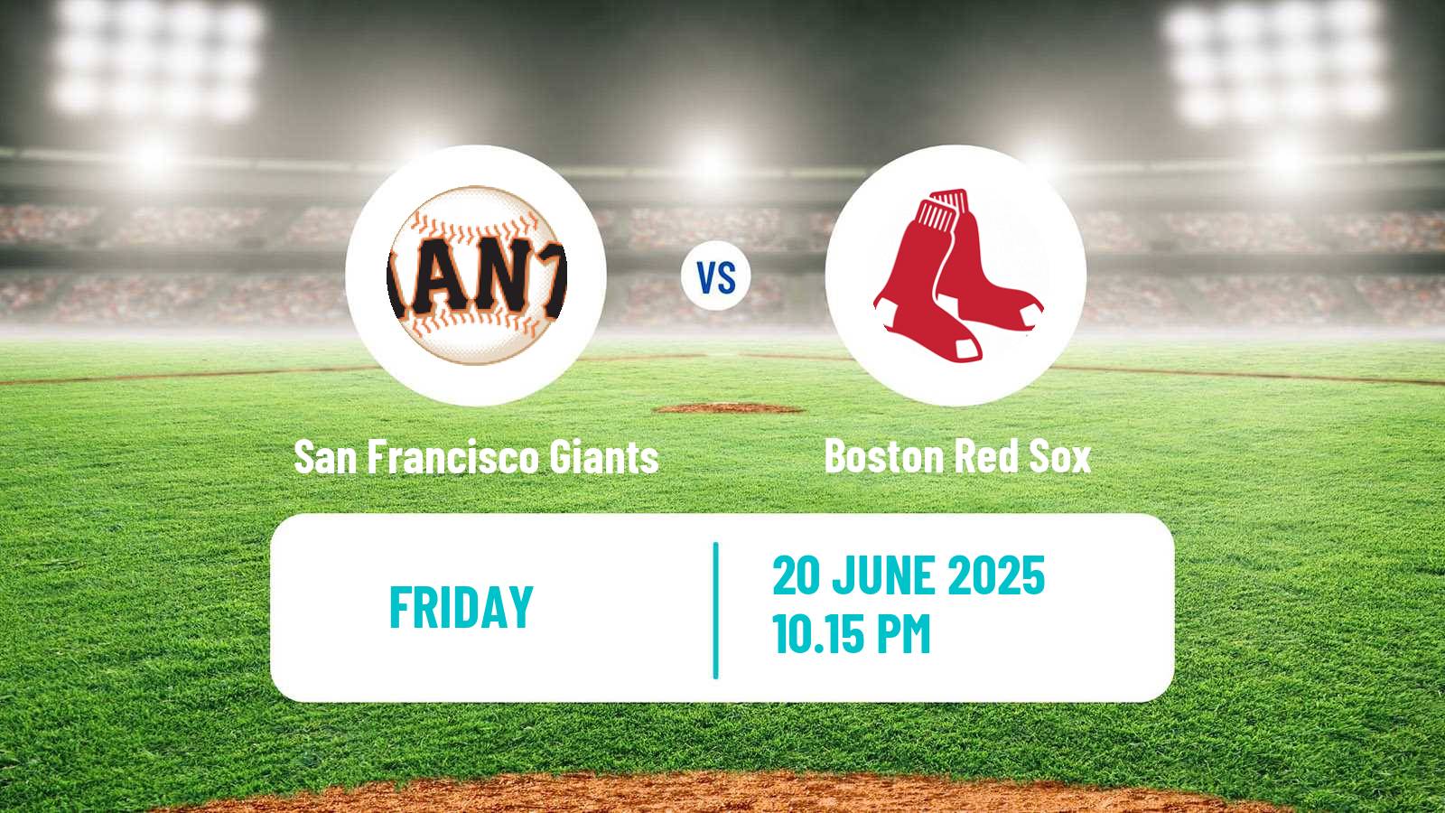 Baseball MLB San Francisco Giants - Boston Red Sox