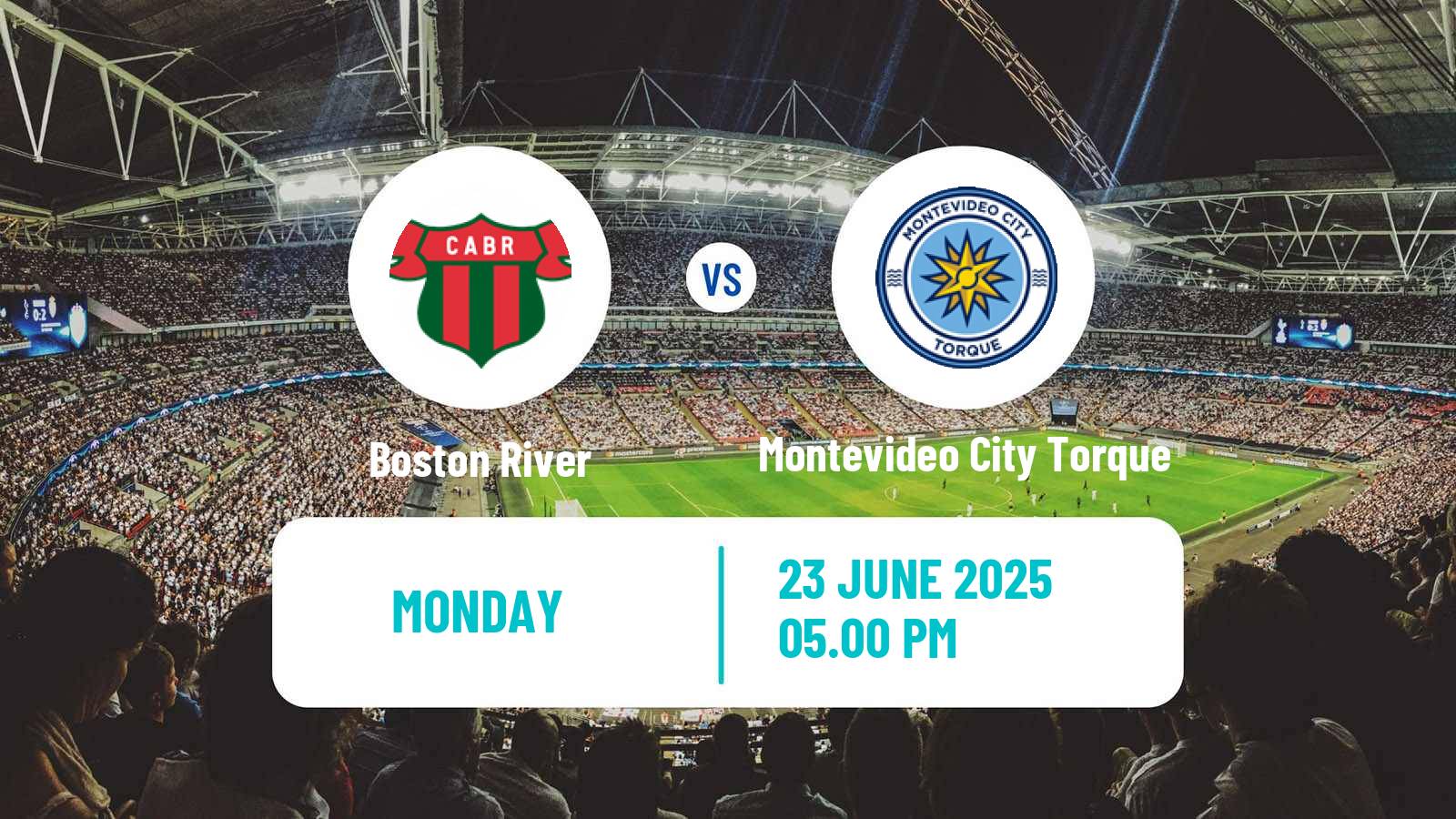 Soccer Uruguayan Primera Division Boston River - Montevideo City Torque