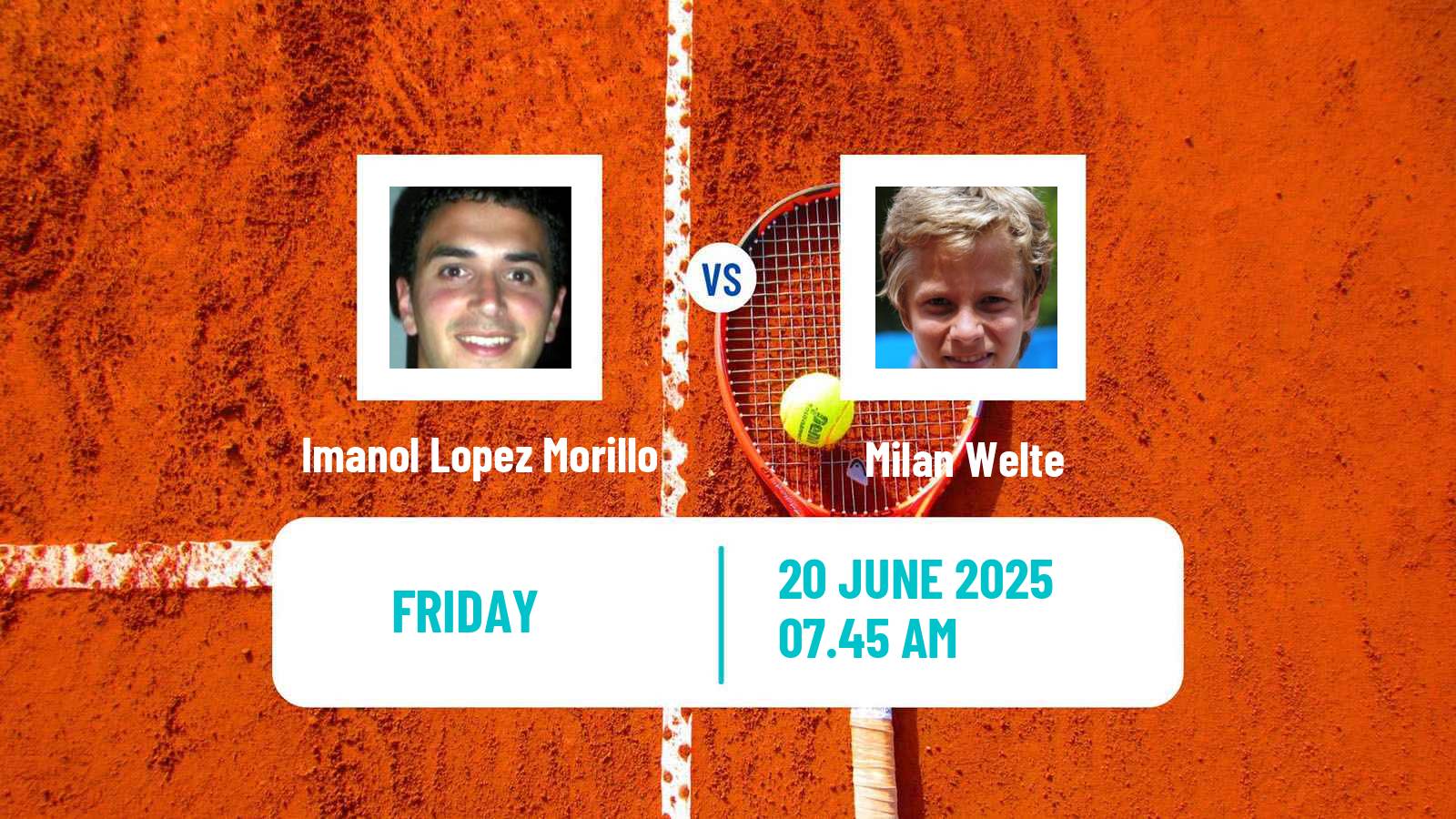 Tennis ITF M15 Saarlouis Men Imanol Lopez Morillo - Milan Welte