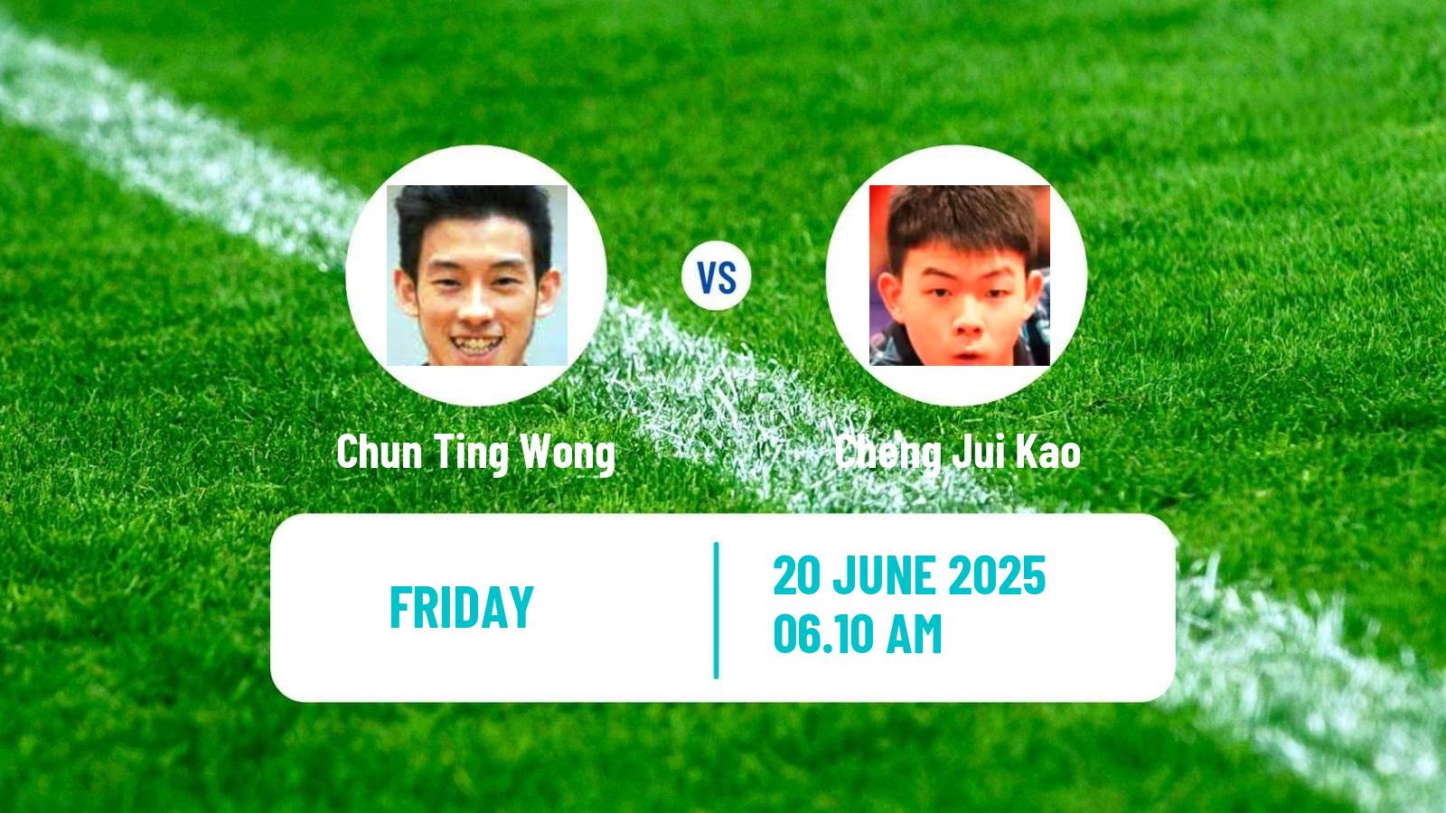 Table tennis Wtt Star Contender Ljubljana Men Chun Ting Wong - Cheng Jui Kao