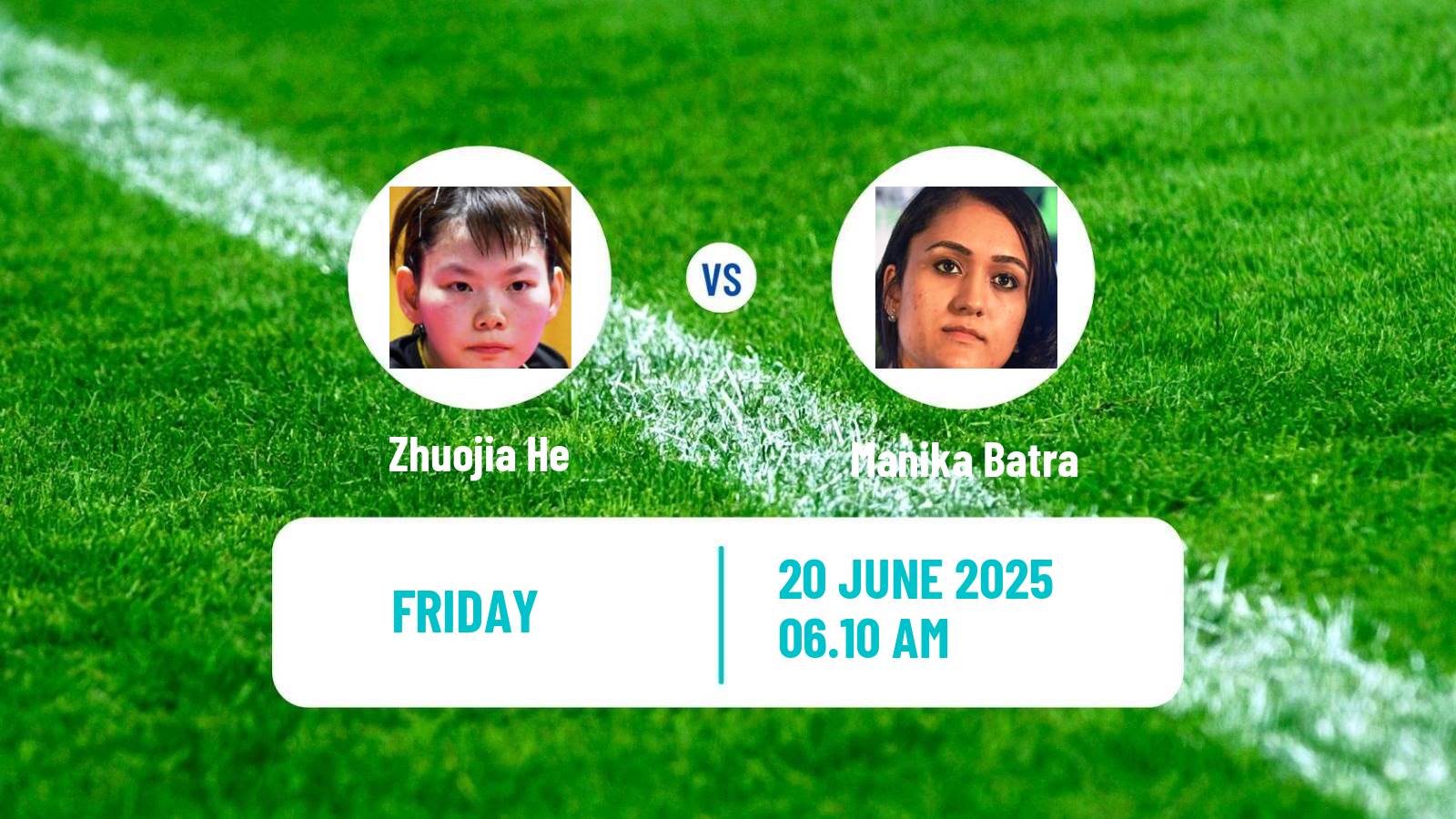 Table tennis Wtt Star Contender Ljubljana Women Zhuojia He - Manika Batra
