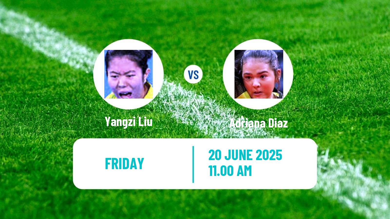 Table tennis Wtt Star Contender Ljubljana Women Yangzi Liu - Adriana Diaz