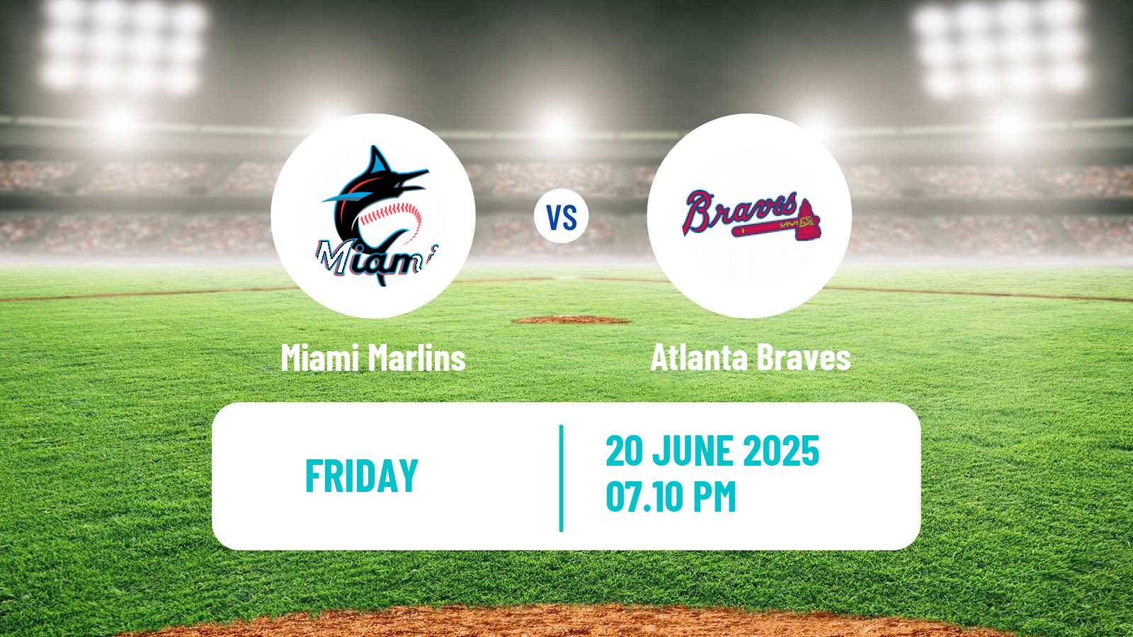 Baseball MLB Miami Marlins - Atlanta Braves