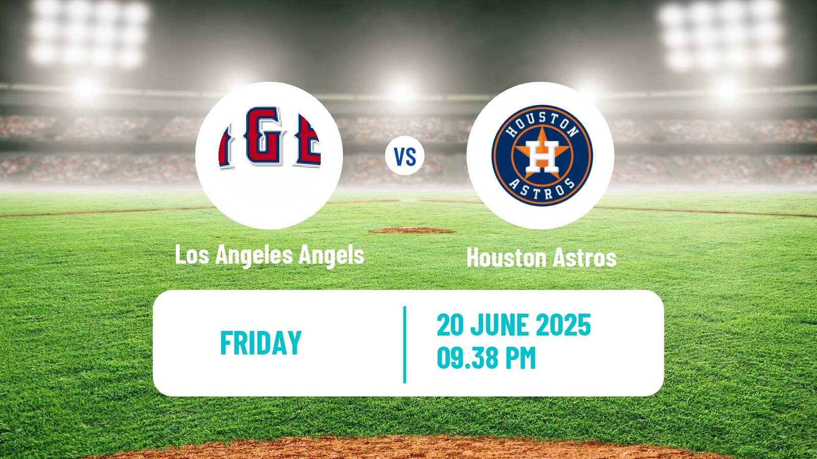 Baseball MLB Los Angeles Angels - Houston Astros