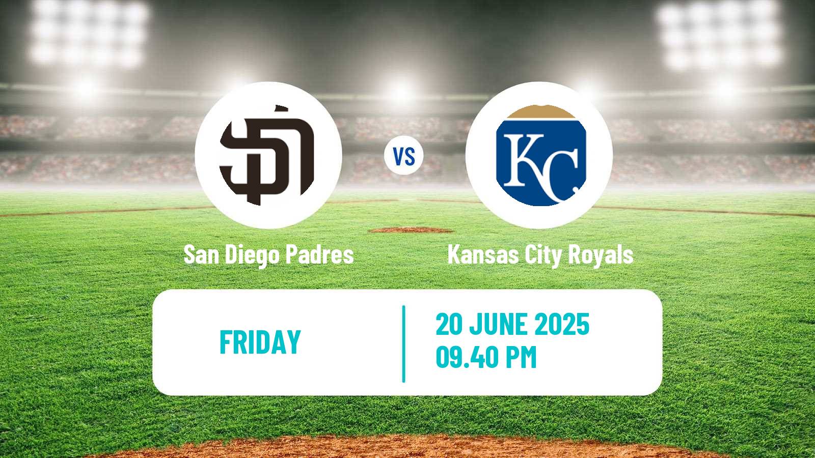 Baseball MLB San Diego Padres - Kansas City Royals
