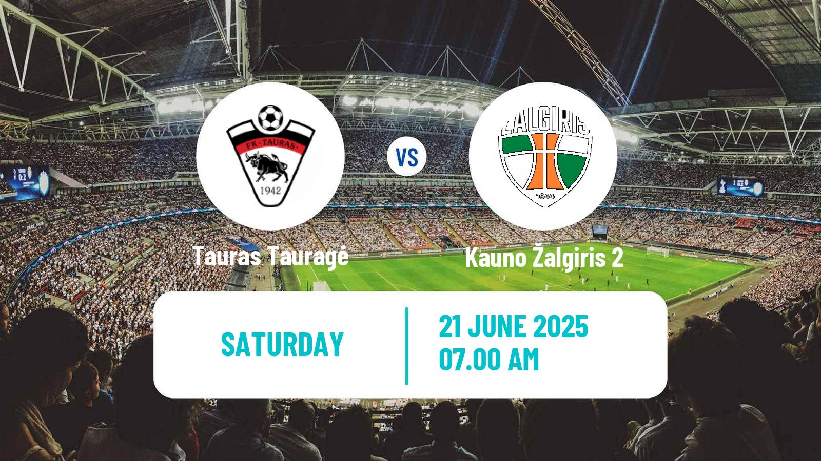 Soccer Lithuanian Division 2 Tauras Tauragė - Kauno Žalgiris 2