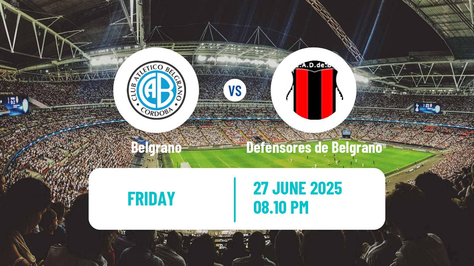 Soccer Copa Argentina Belgrano - Defensores de Belgrano