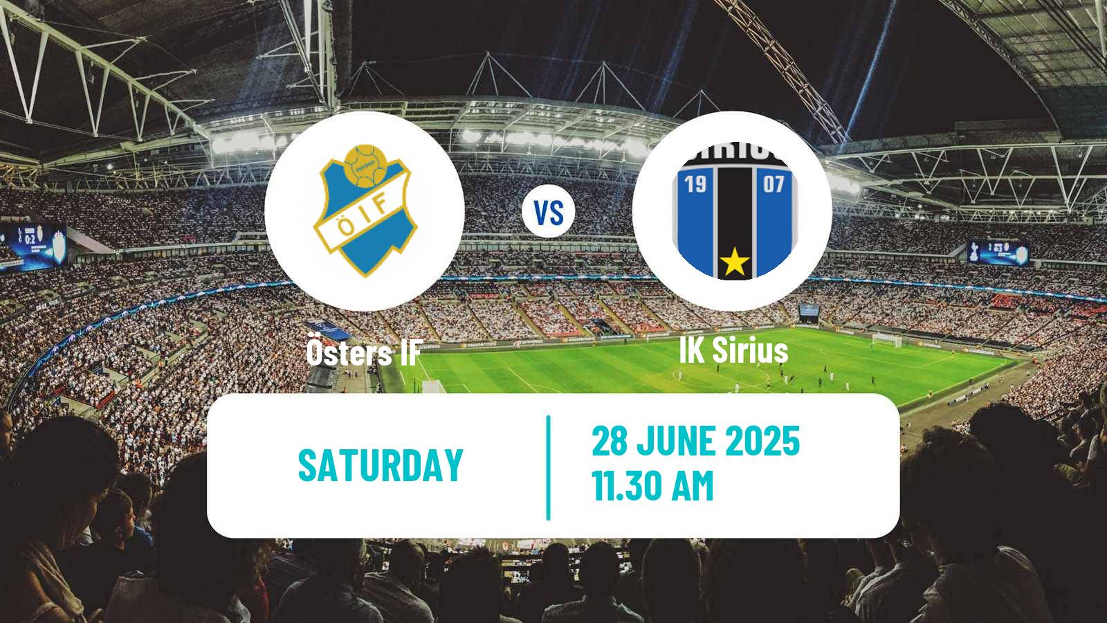Soccer Swedish Allsvenskan Öster - Sirius