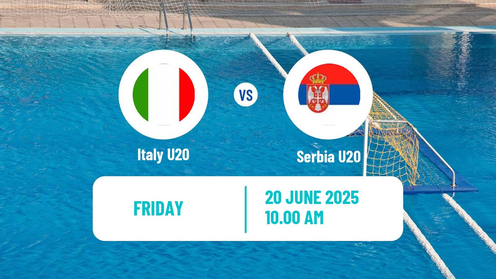Water polo World Championship Water Polo U20 Italy U20 - Serbia U20