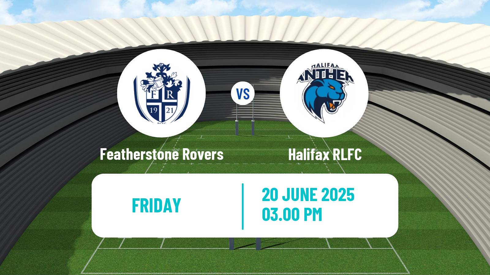 Rugby league English Championship Rugby League Featherstone Rovers - Halifax