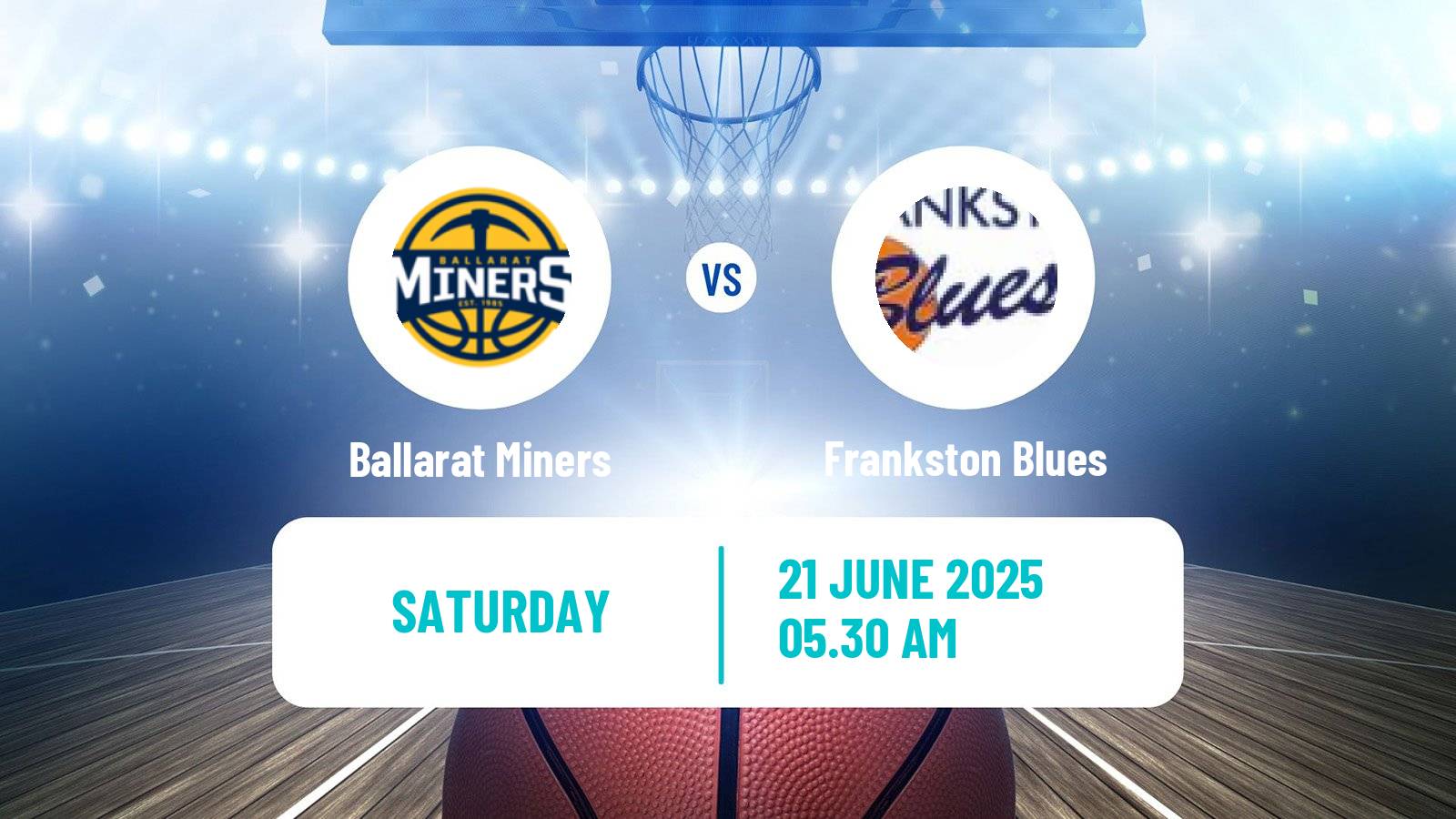 Basketball Australian NBL1 South Ballarat Miners - Frankston Blues