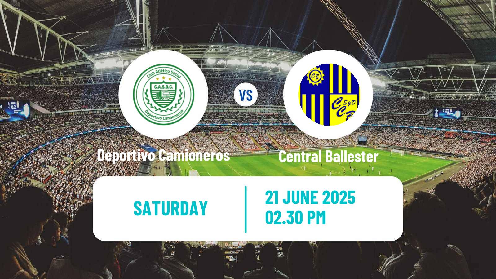 Soccer Argentinian Primera C Deportivo Camioneros - Central Ballester