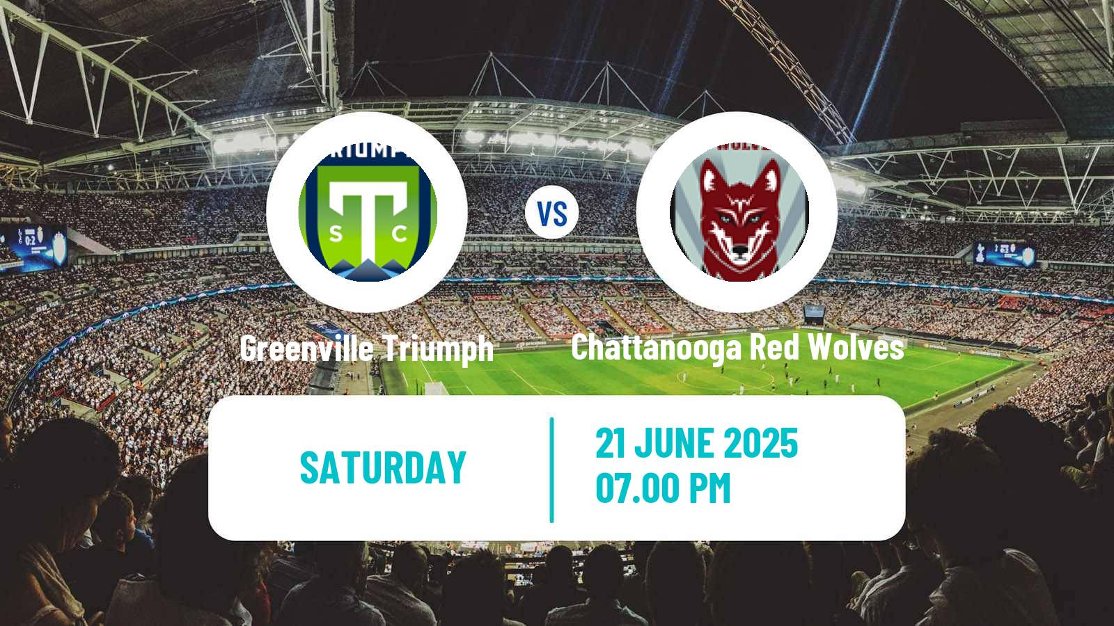 Soccer USL League One Greenville Triumph - Chattanooga Red Wolves