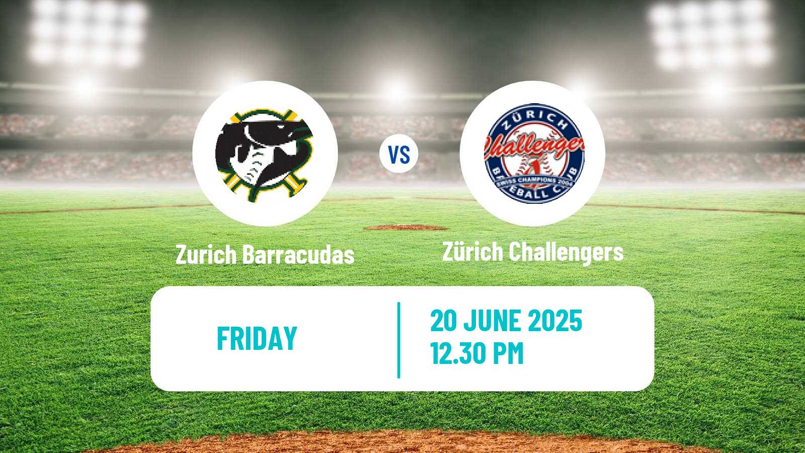 Baseball Swiss NLA Baseball Zurich Barracudas - Zürich Challengers