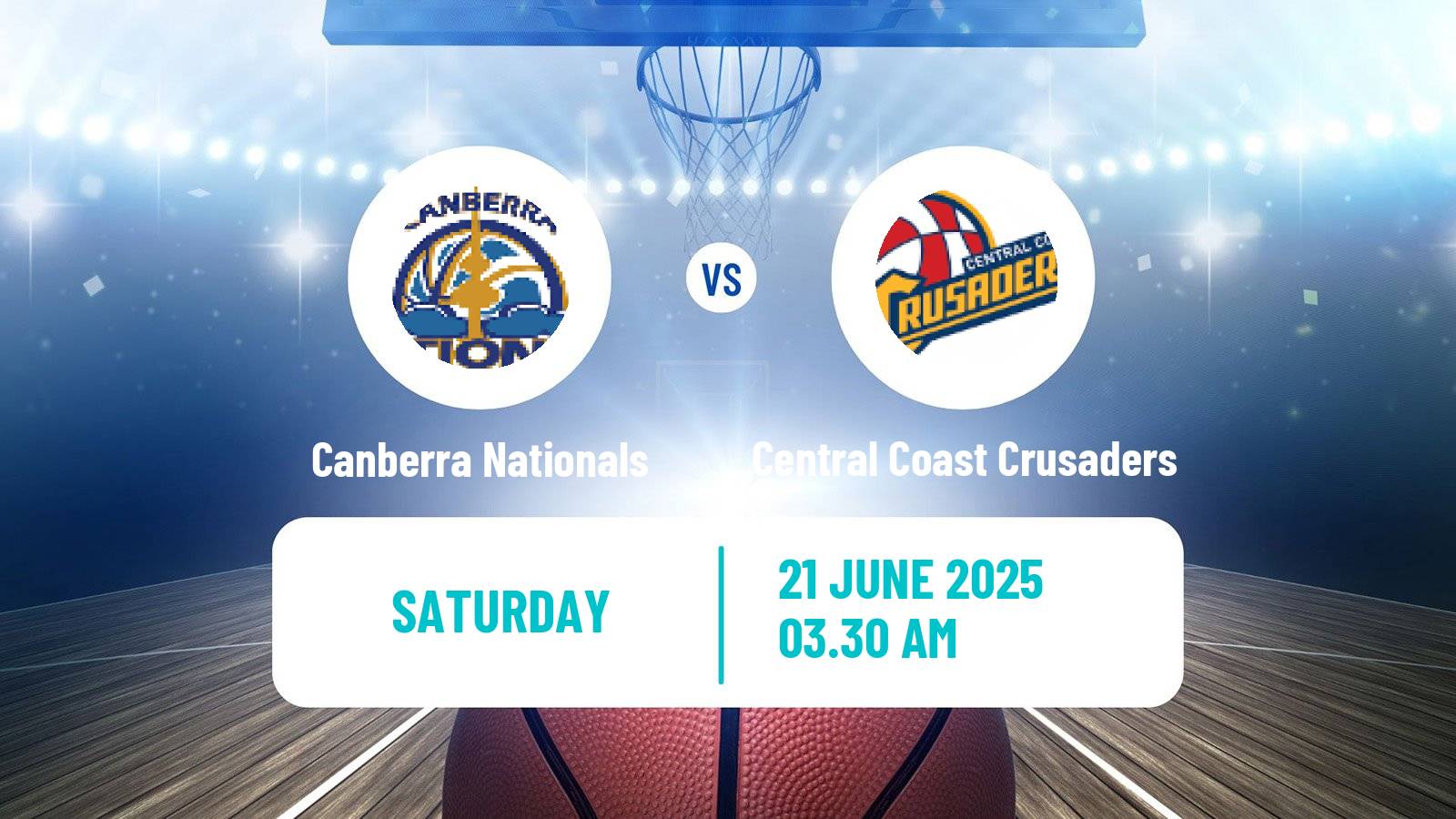Basketball Australian NBL1 East Women Canberra Nationals - Central Coast Crusaders