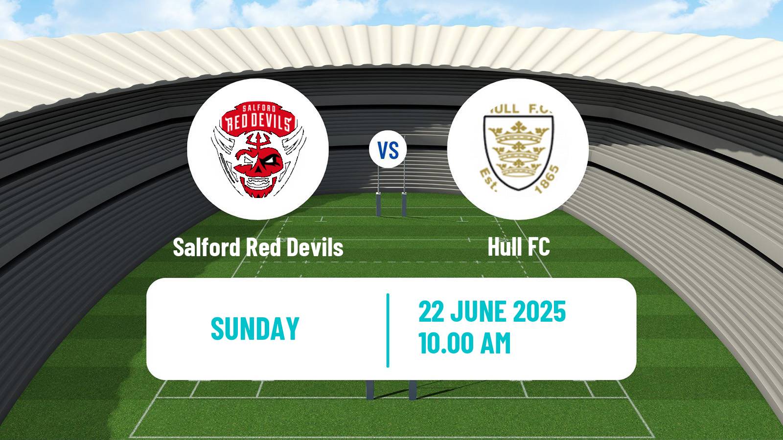 Rugby league Super League Rugby Salford Red Devils - Hull