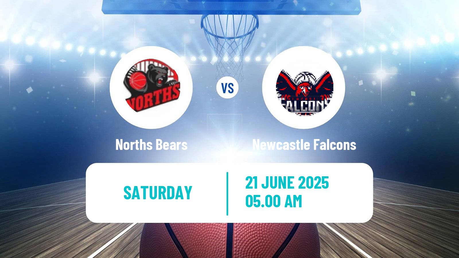 Basketball Australian NBL1 East Norths Bears - Newcastle Falcons