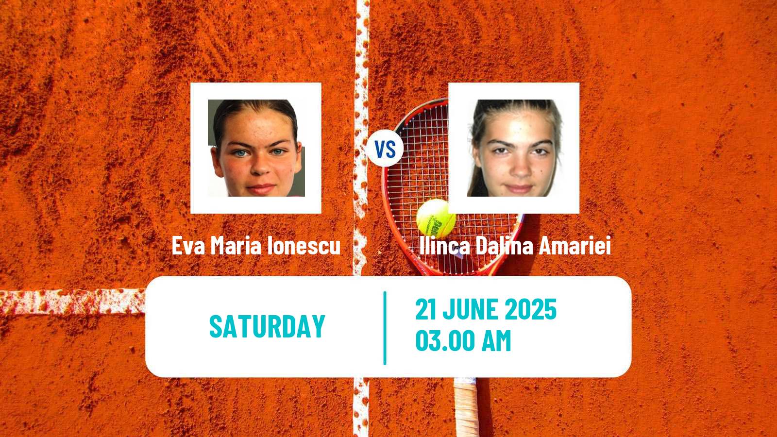 Tennis ITF W15 Bucharest 4 Women Eva Maria Ionescu - Ilinca Dalina Amariei