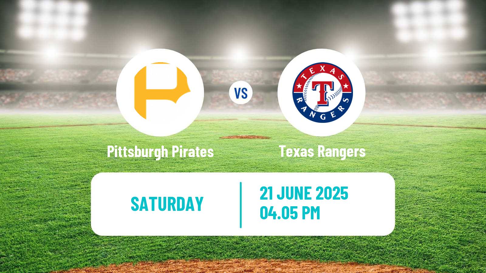 Baseball MLB Pittsburgh Pirates - Texas Rangers
