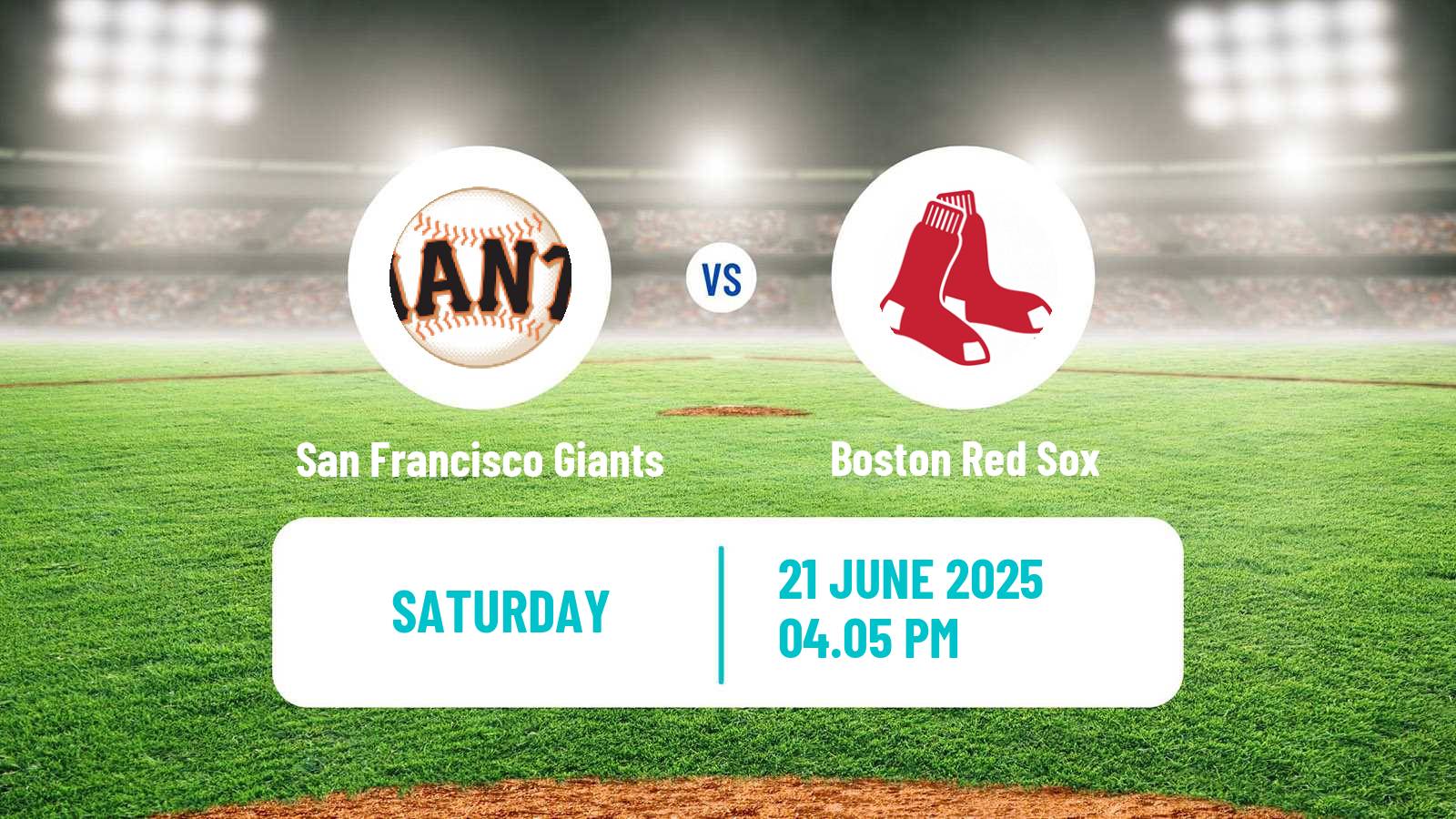 Baseball MLB San Francisco Giants - Boston Red Sox