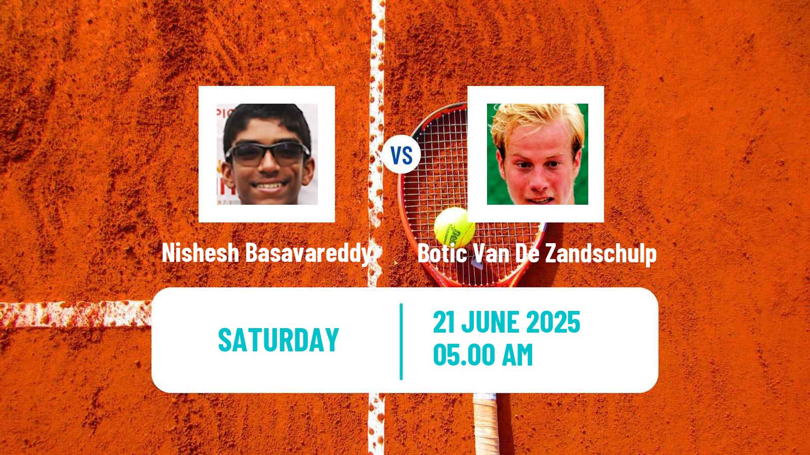 Tennis ATP Mallorca Nishesh Basavareddy - Botic Van De Zandschulp