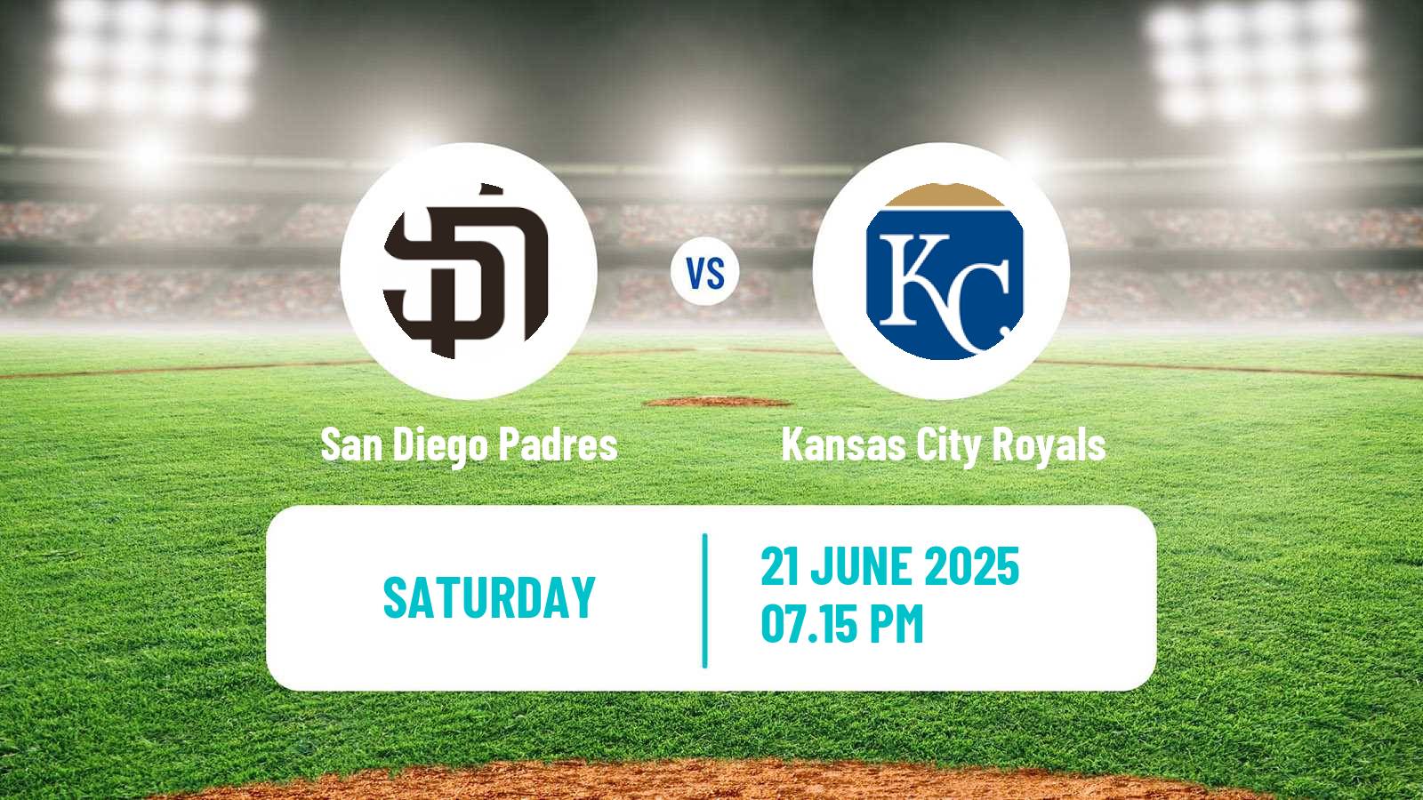 Baseball MLB San Diego Padres - Kansas City Royals