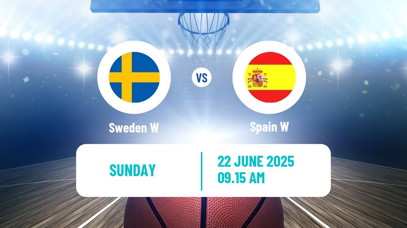 Basketball EuroBasket Women Sweden W - Spain W