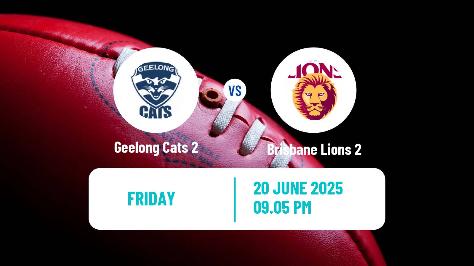 Aussie rules VFL Geelong Cats 2 - Brisbane Lions 2