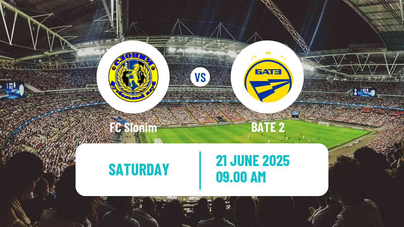 Soccer Belarusian Pershaya Liga Slonim - BATE 2