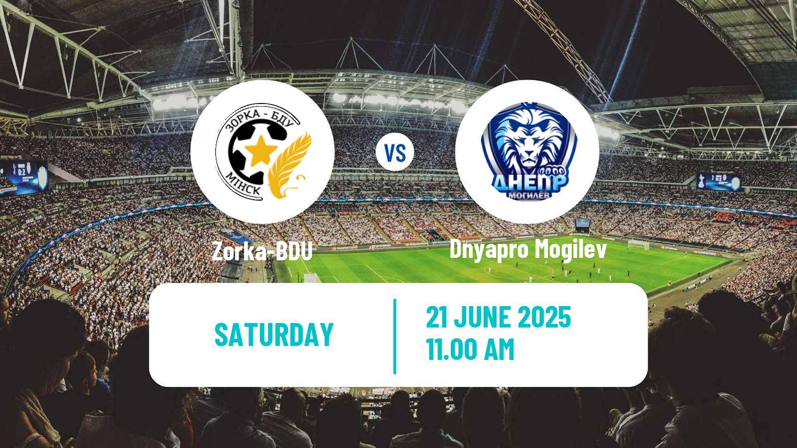 Soccer Belarusian Vysshaya Liga Women Zorka-BDU - Dnyapro Mogilev