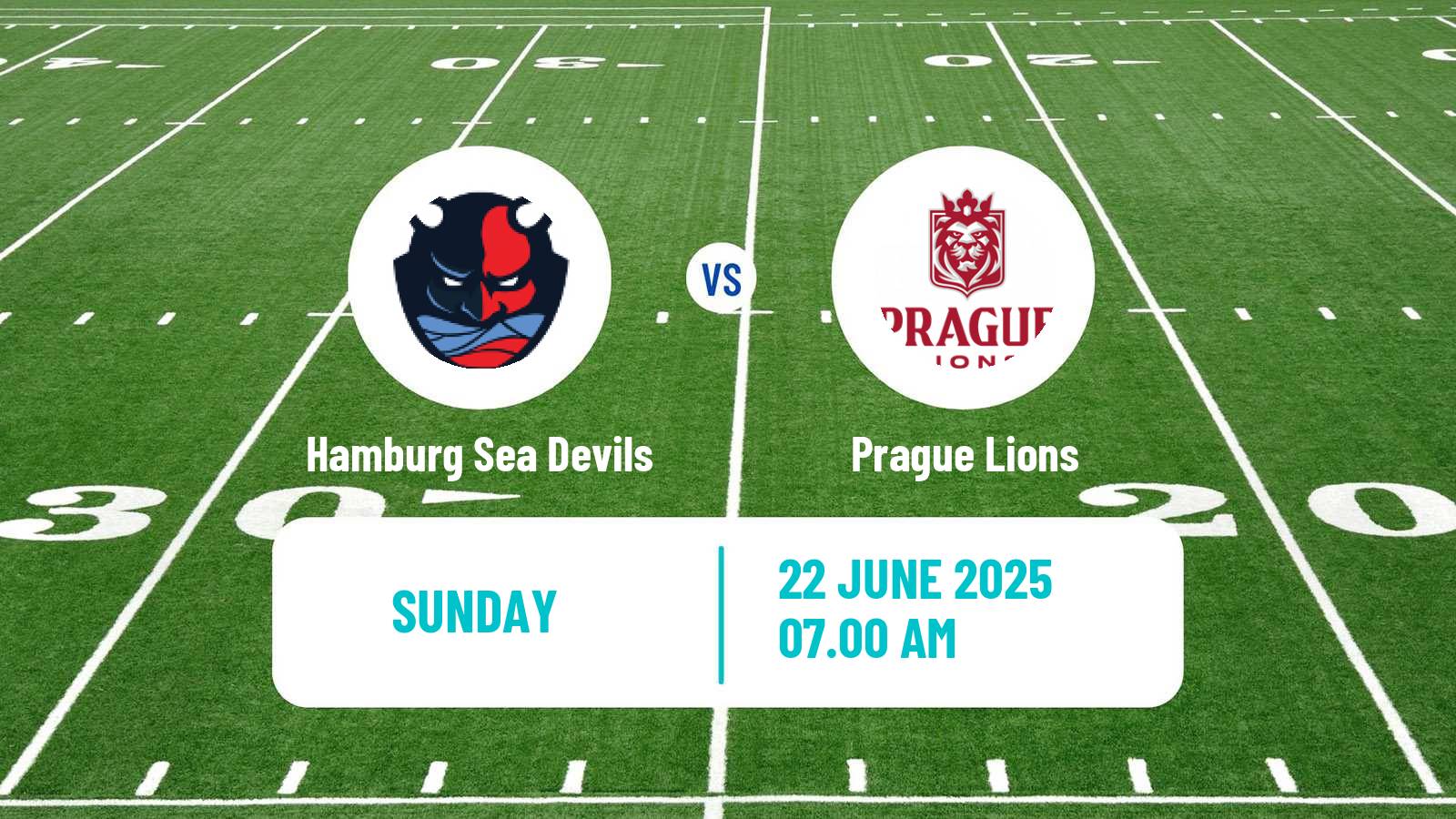 American football European League of American Football Hamburg Sea Devils - Prague Lions