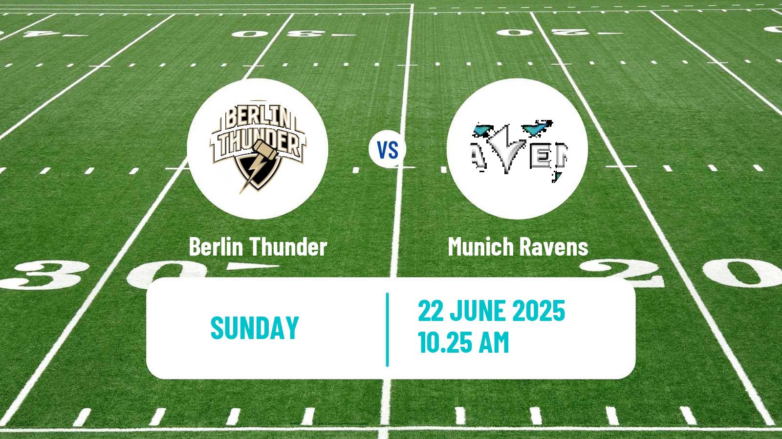 American football European League of American Football Berlin Thunder - Munich Ravens